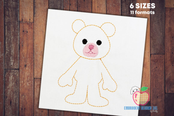 Cuddly Teddy Bear Sketch Embroidery Review