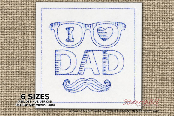 I Love Dad Embroidery Design Review